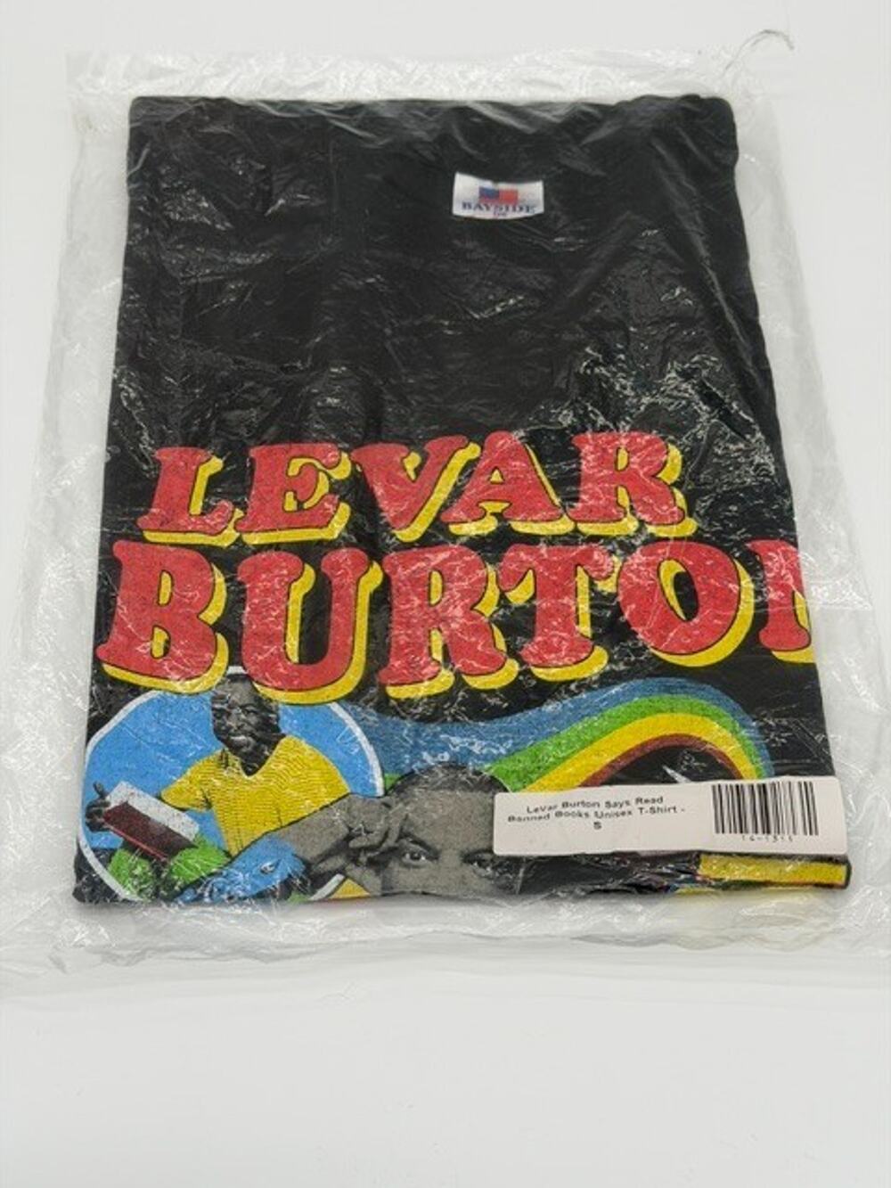 Levar Burton Shirt Read Banned Books New in Bag Size Small